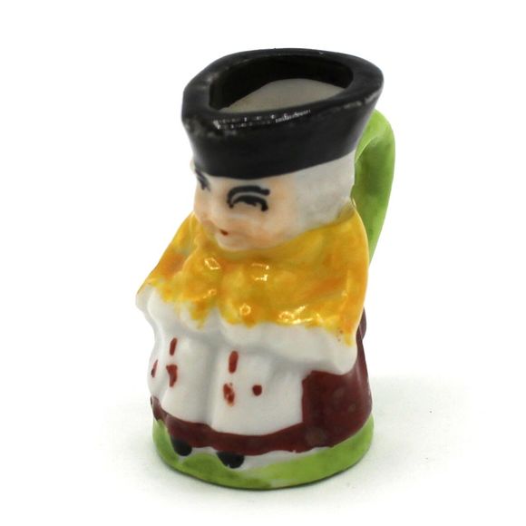 Vintage Hand Painted Japan Ceramic Pottery Collectible Toby Jugs Handle Lot of 7 - Picture 6 of 10